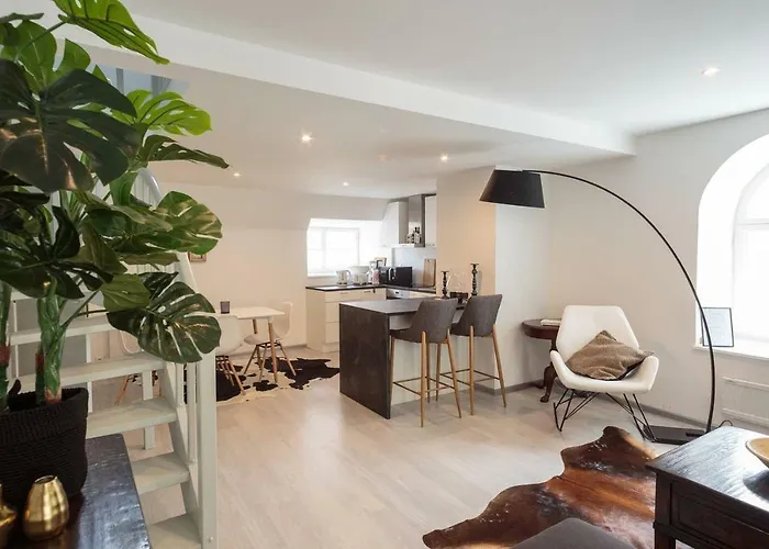 Luxury Penthouse With Terrace & Sauna In Old Town Apartment